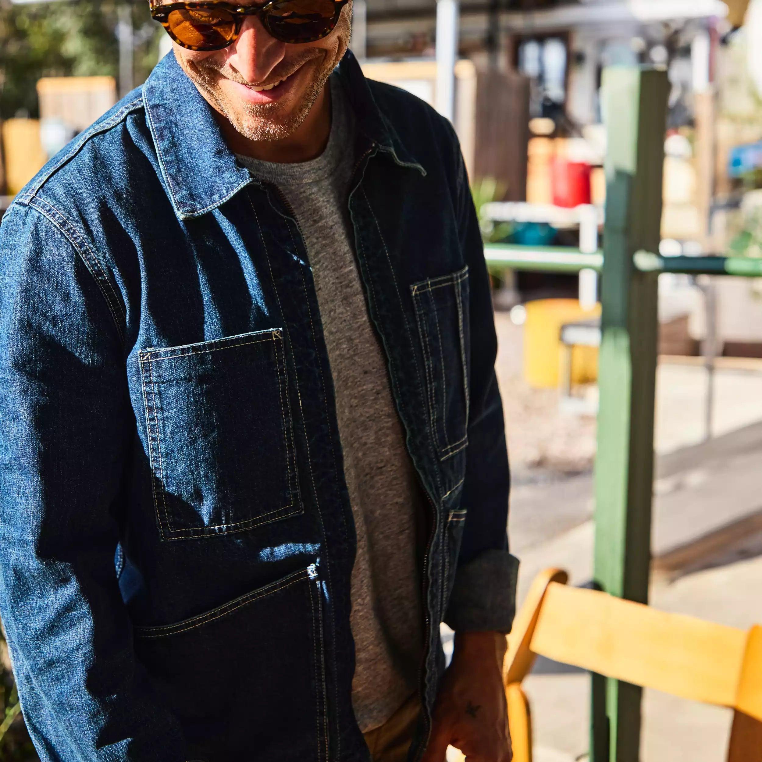 Denim Chore Jacket - Indigo Product Image