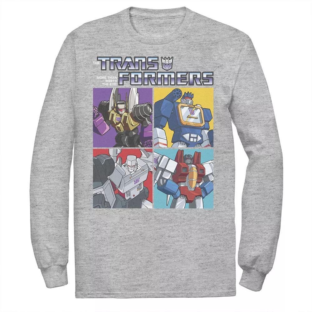 Men's Transformers Decepticons Characters Boxes Graphic Tee, Size: XXL Tall, Athletic Grey Product Image