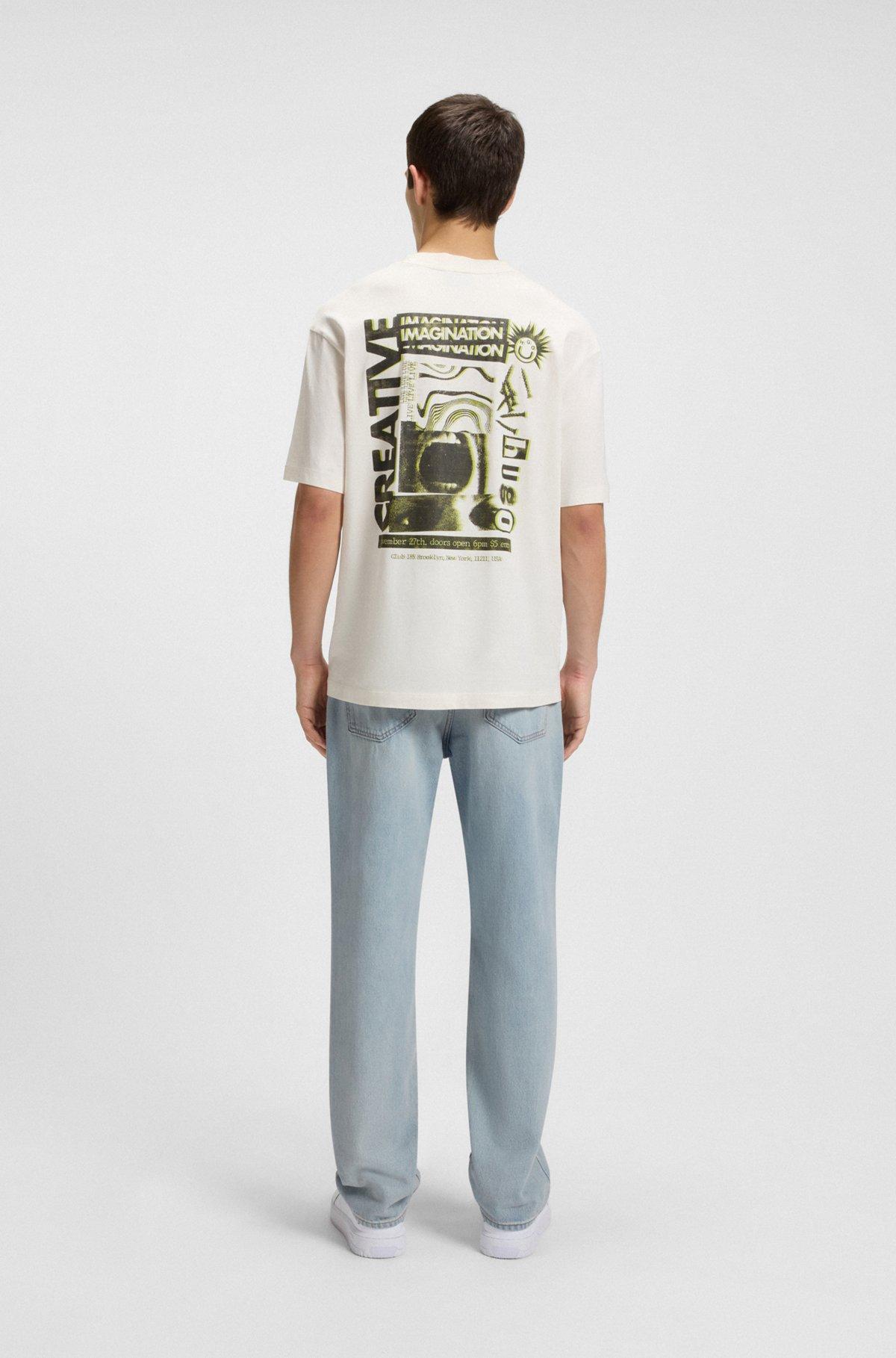 Regular-fit jeans in light-blue cotton denim Product Image