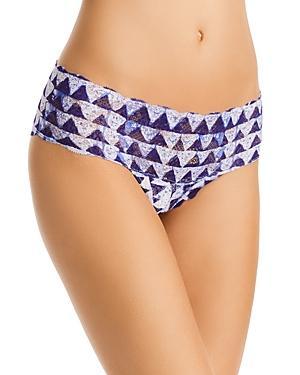 Cosabella Never Say Never Printed Low Rise Lace Boyshorts Product Image