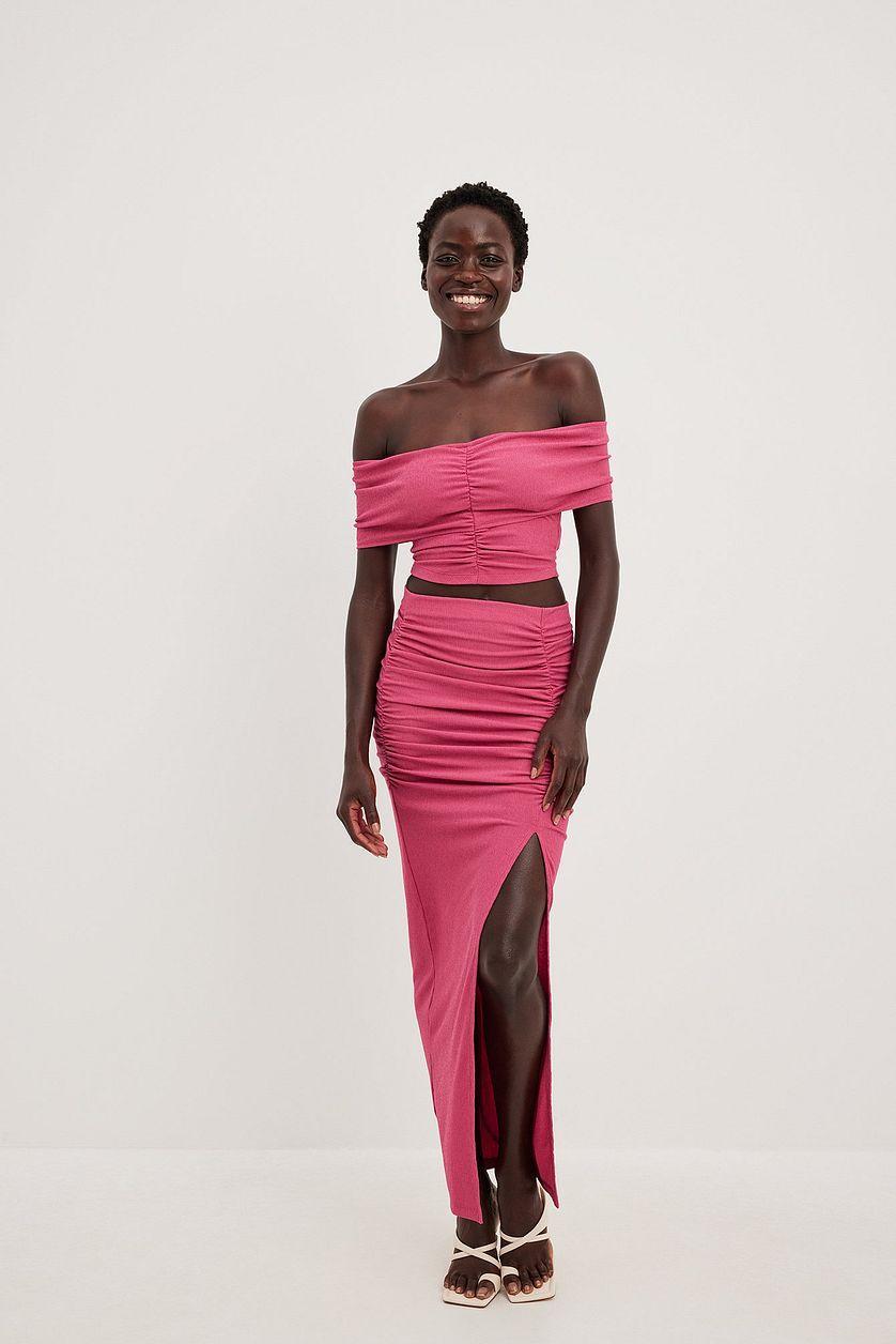 Off Shoulder Rouched Top Product Image