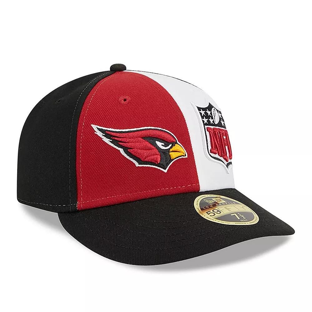 Men's New Era  Cardinal/Black Arizona Cardinals 2023 Sideline Low Profile 59FIFTY Fitted Hat, Size: 7 1/4, Red Product Image