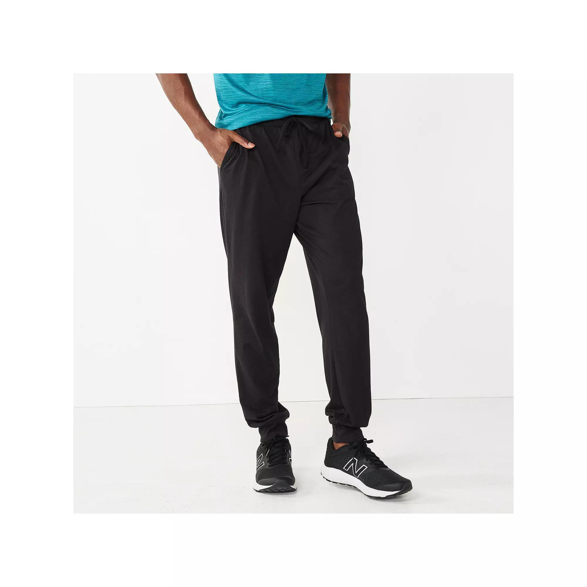 Men's Tek Gear® Ultra Soft Jersey Joggers, Size: XL, Mineral Black Product Image