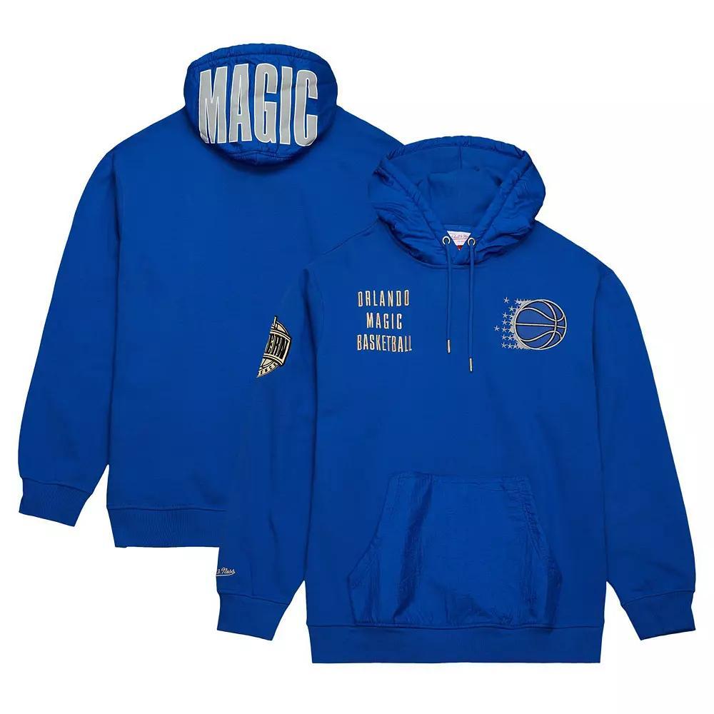 Men's Mitchell & Ness Blue Orlando Magic  Team OG 2.0 Vintage Logo Fleece Pullover Hoodie, Size: 2XL, Mag Blue Product Image