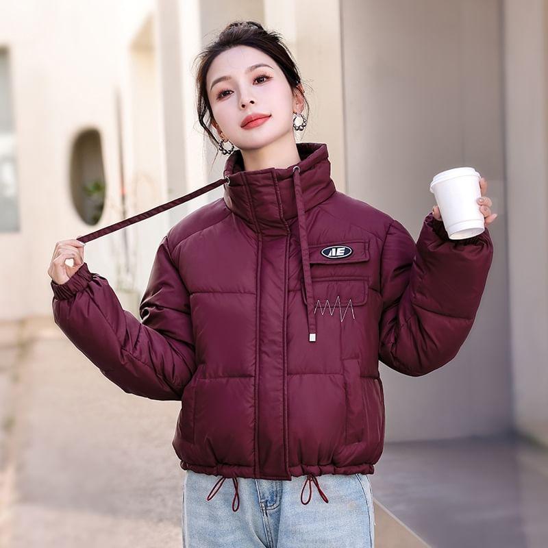 Hooded Zip-Up Puffer Jacket Product Image