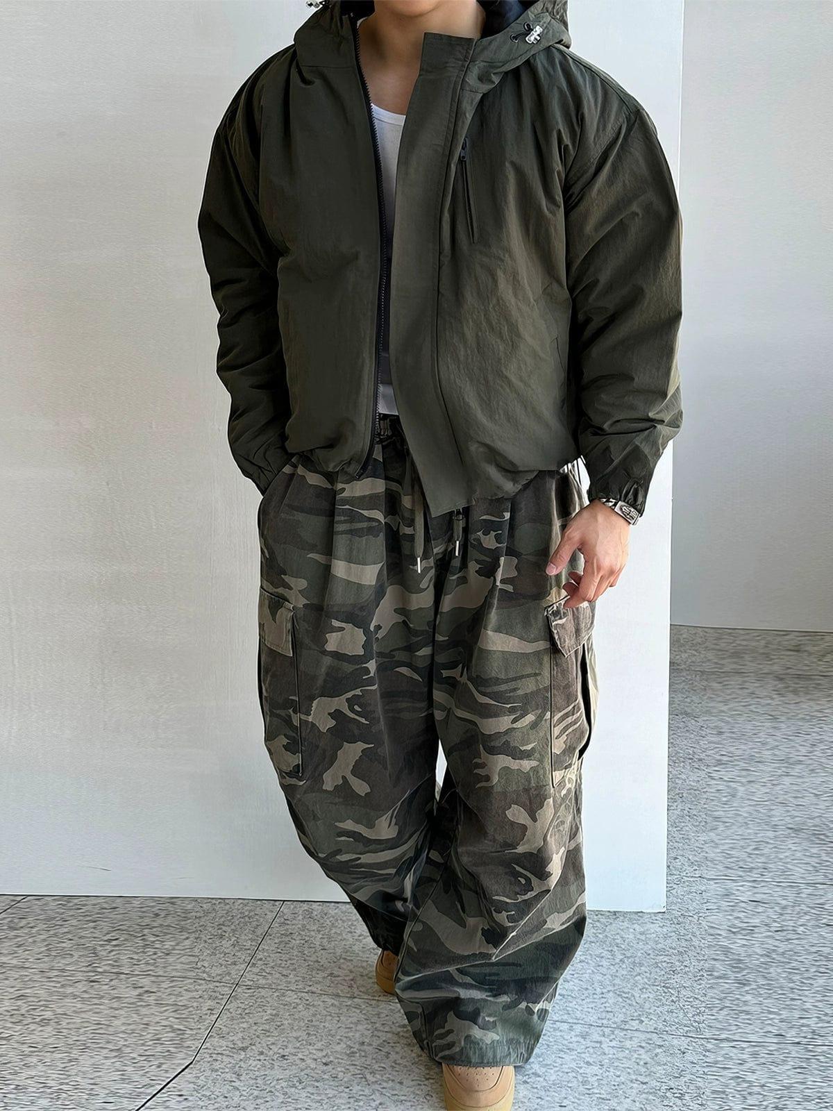 RT No. 12092 ARMY GREEN HOODED JK Product Image