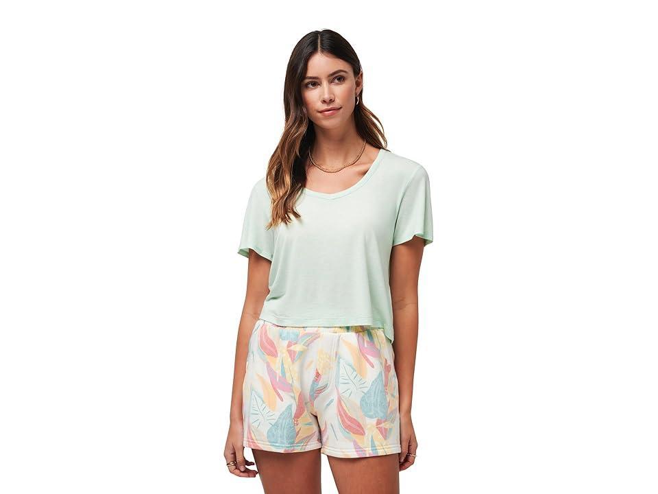 TravisMathew Hermosa Beach (Heather Pale Banana) Women's Clothing Product Image