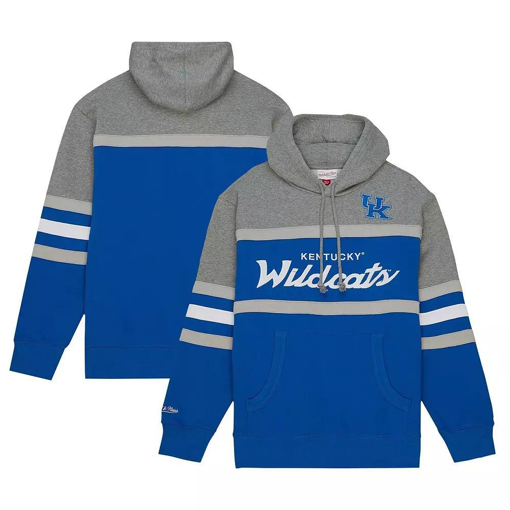 Men's Mitchell & Ness Royal Kentucky Wildcats Head Coach Pullover Hoodie, Size: Large, Blue Product Image