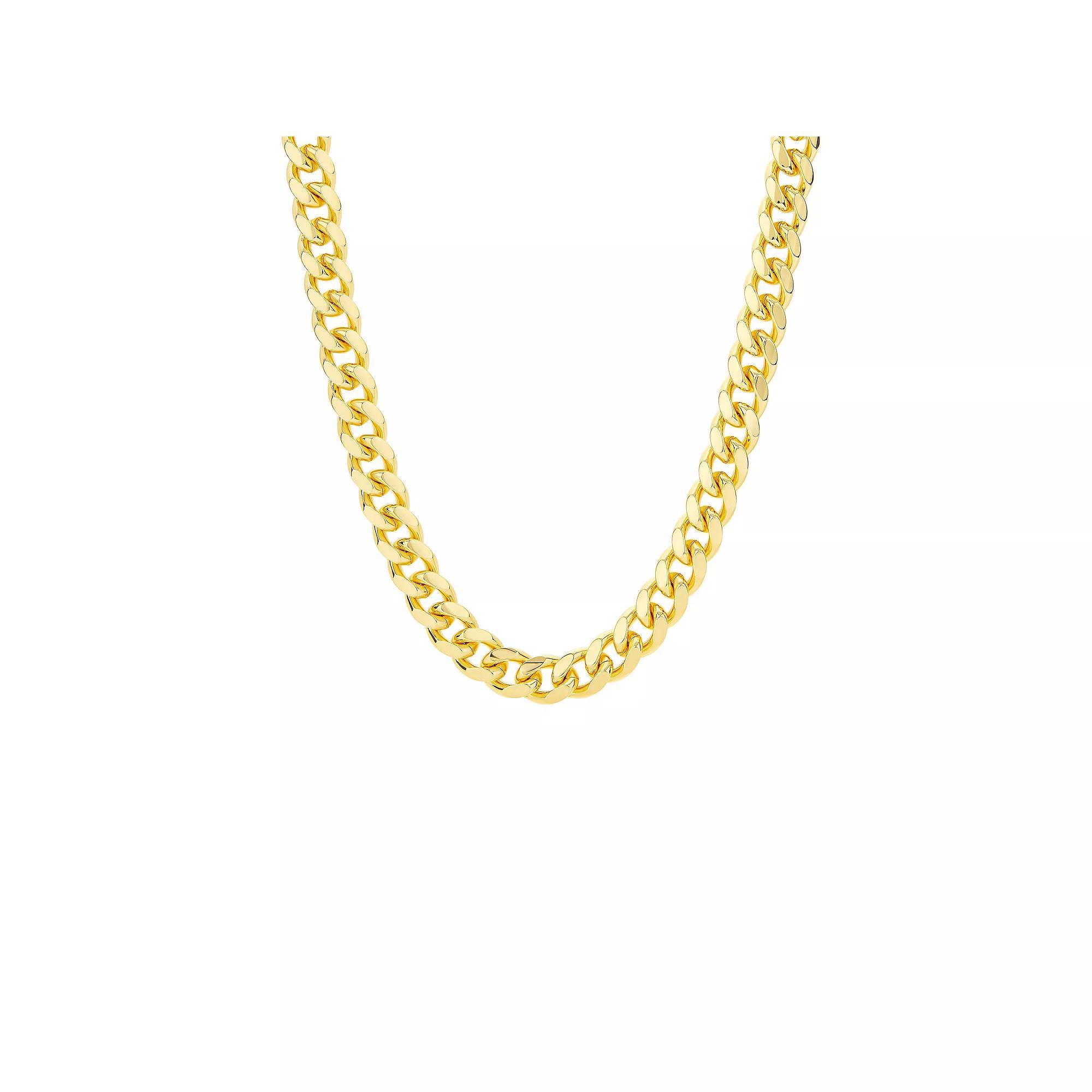 Aurielle Gender Neutral Curb Link Chain Necklace, Women's, Size: 18", Yellow Gold Tone Product Image