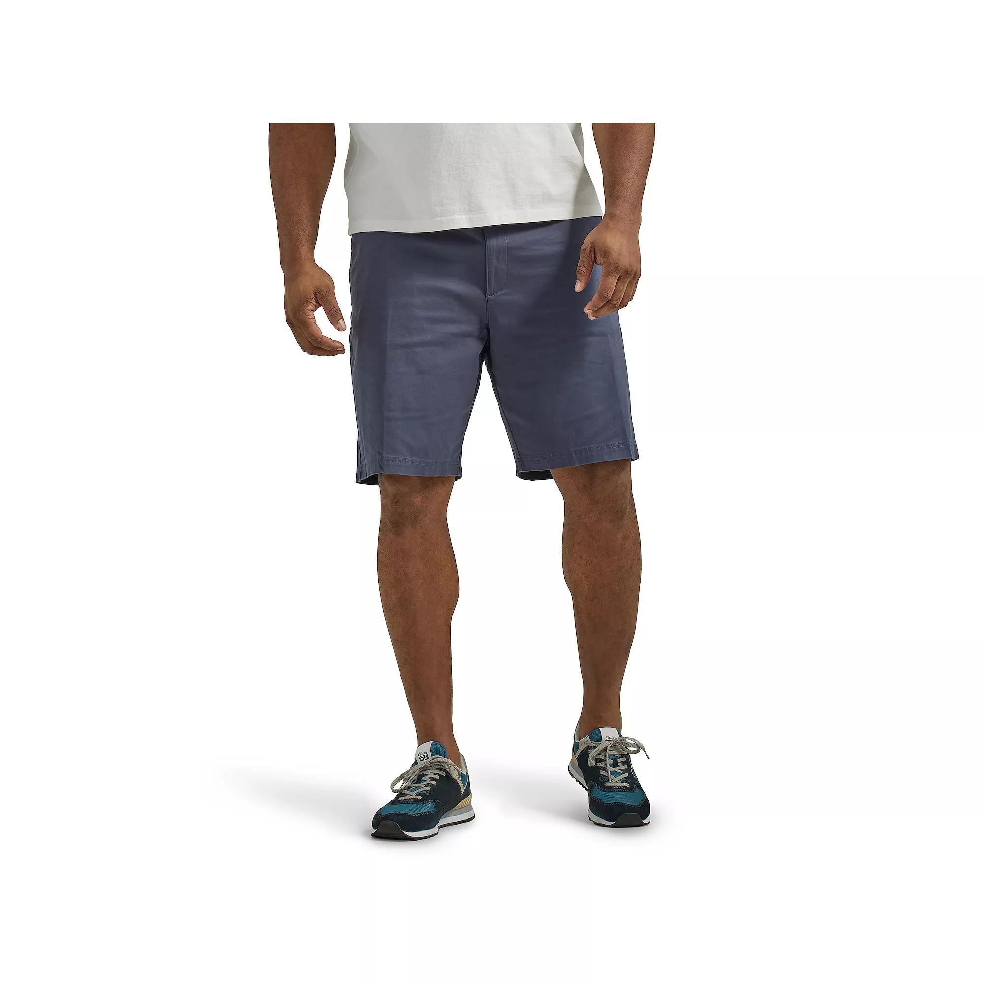 Mens Lee 10 Extreme Motion Flat Front Shorts Blue Product Image