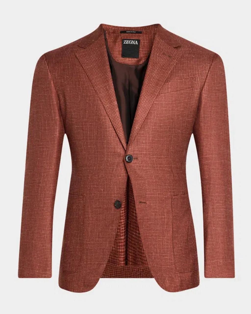 Mens Cashmere-Blend Houndstooth Sport Coat Product Image