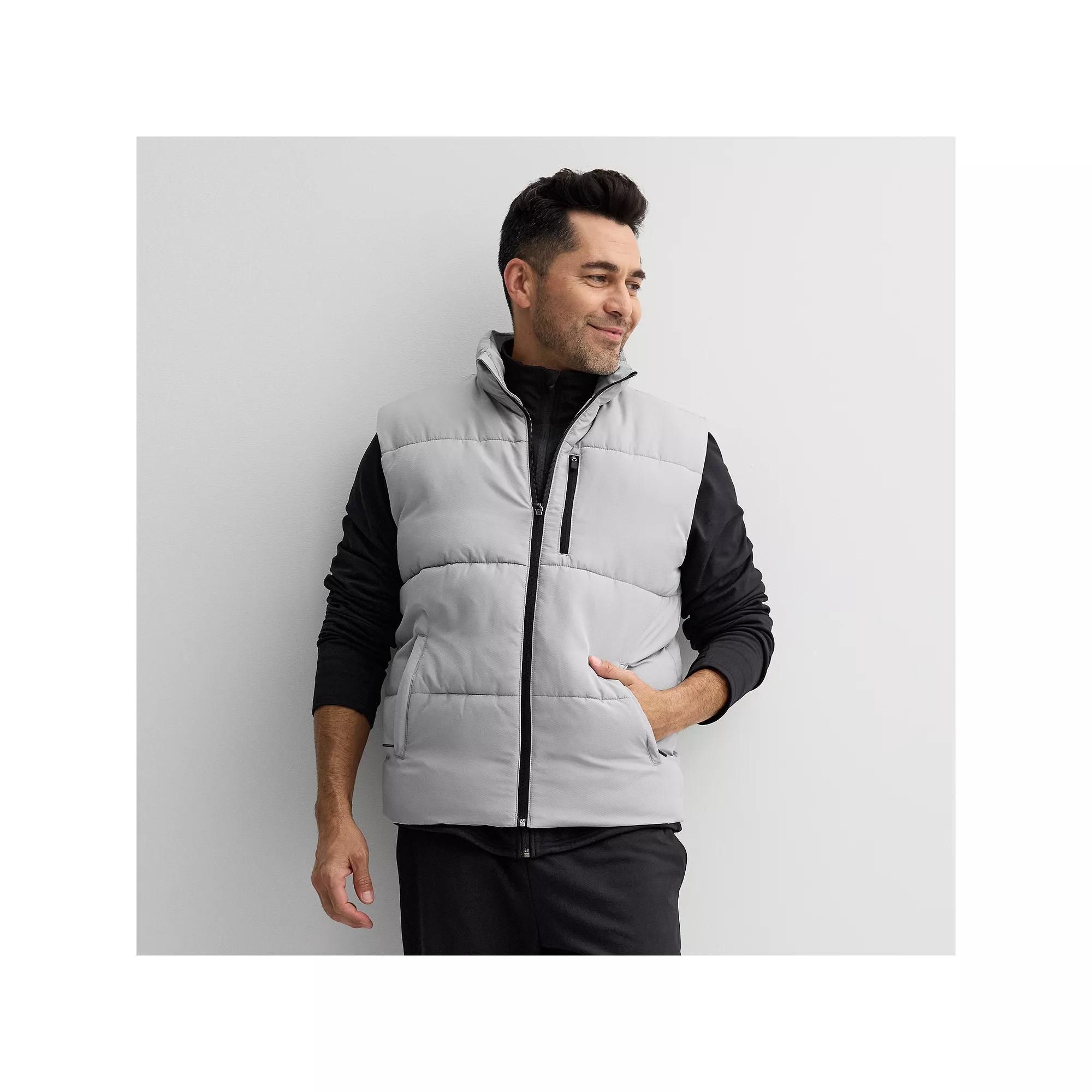 Men's Tek Gear® Puffer Vest, Size: Small, Silver Spring Product Image