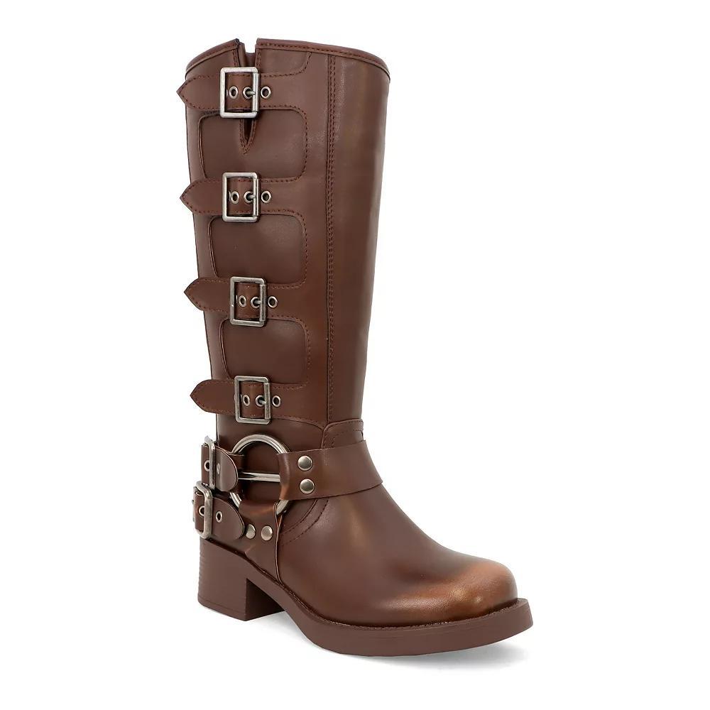 Yoki Sarki Riding Tall Women's Boots, Size: 10, Brown Product Image