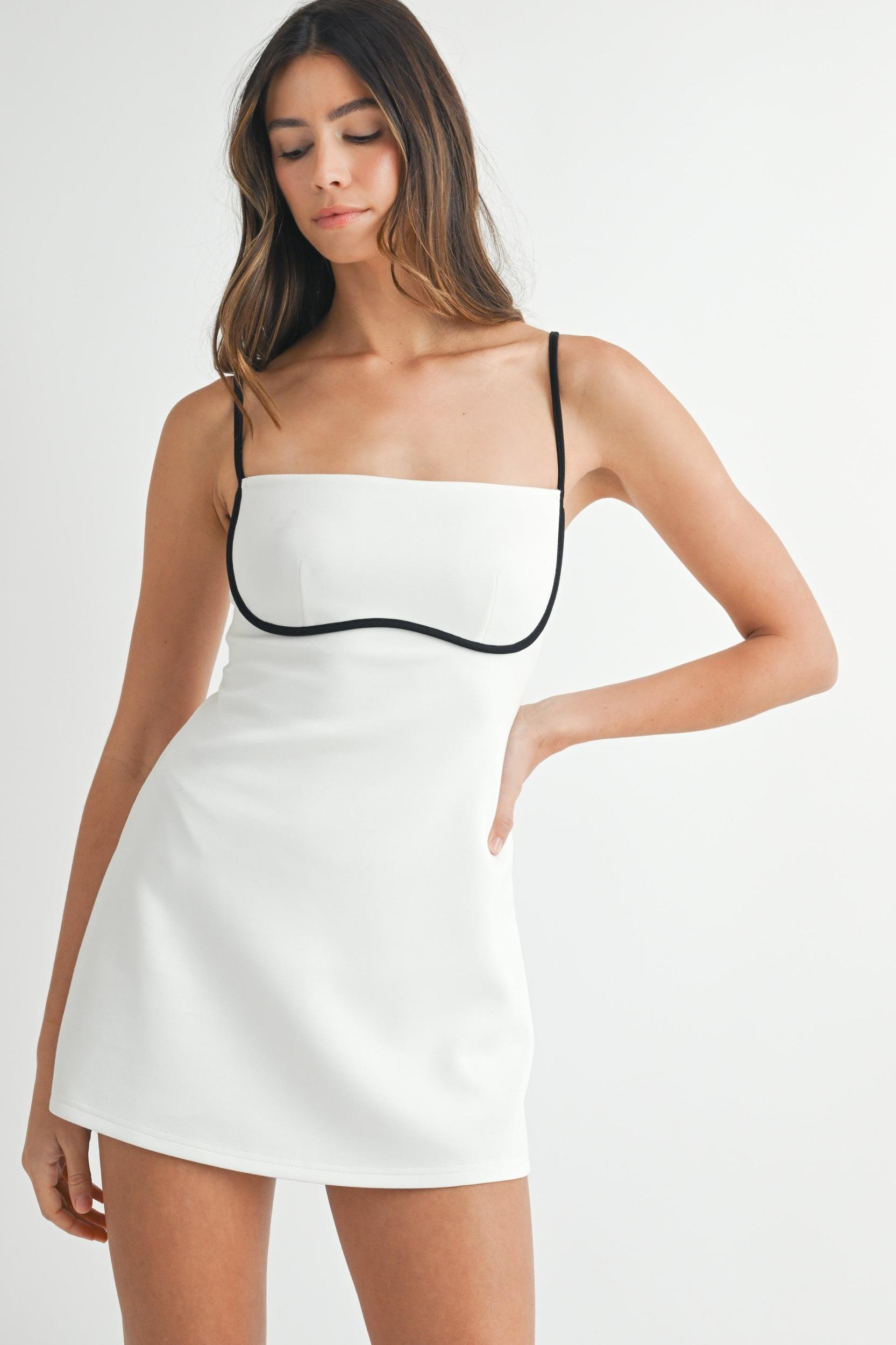 Contrast Binding Active Mini Dress Product Image