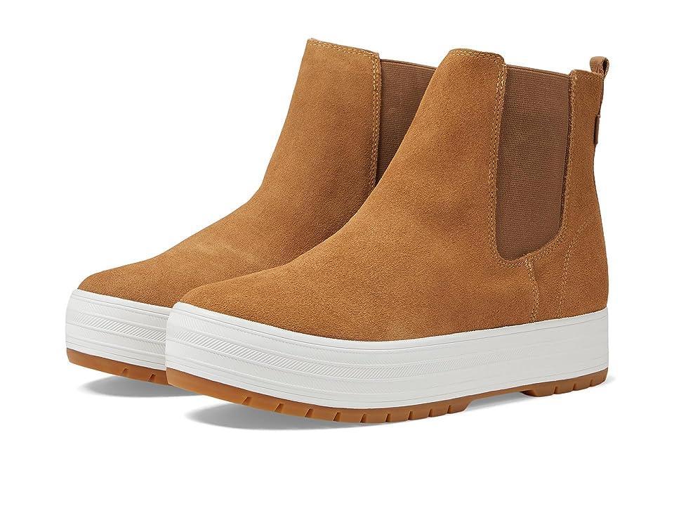 Keds The Platform Chelsea Lug Suede) Women's Boots Product Image