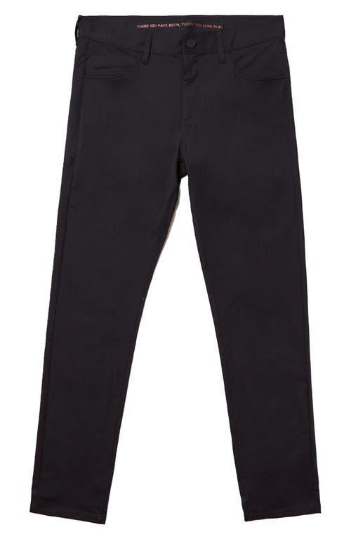 Rhone Commuter Men's Slim Fit Five Pocket Pants in Black at Nordstrom, Size 35 Product Image