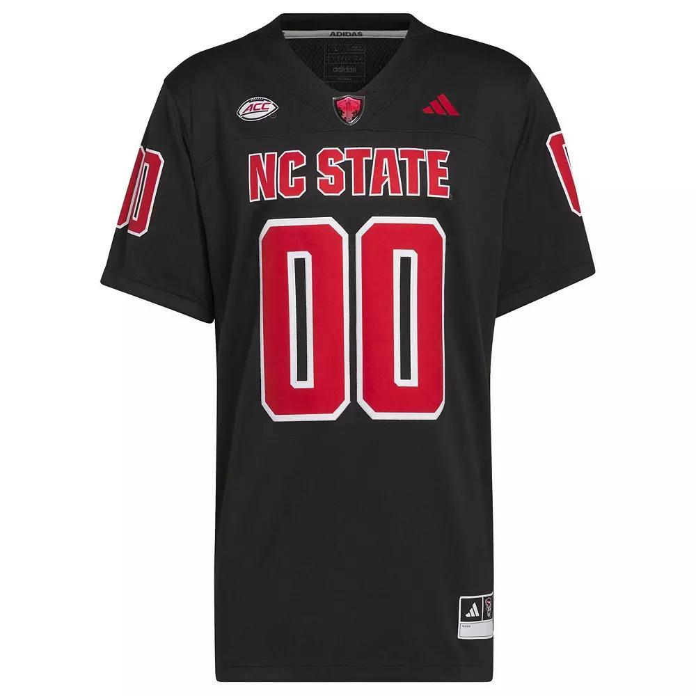 Mens adidas #00 Black NC State Wolfpack Premier Strategy Jersey Product Image
