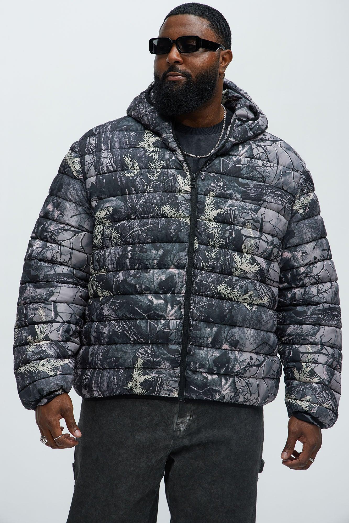 Troop Padded Zip Up Hoodie - Grey/combo Male Product Image