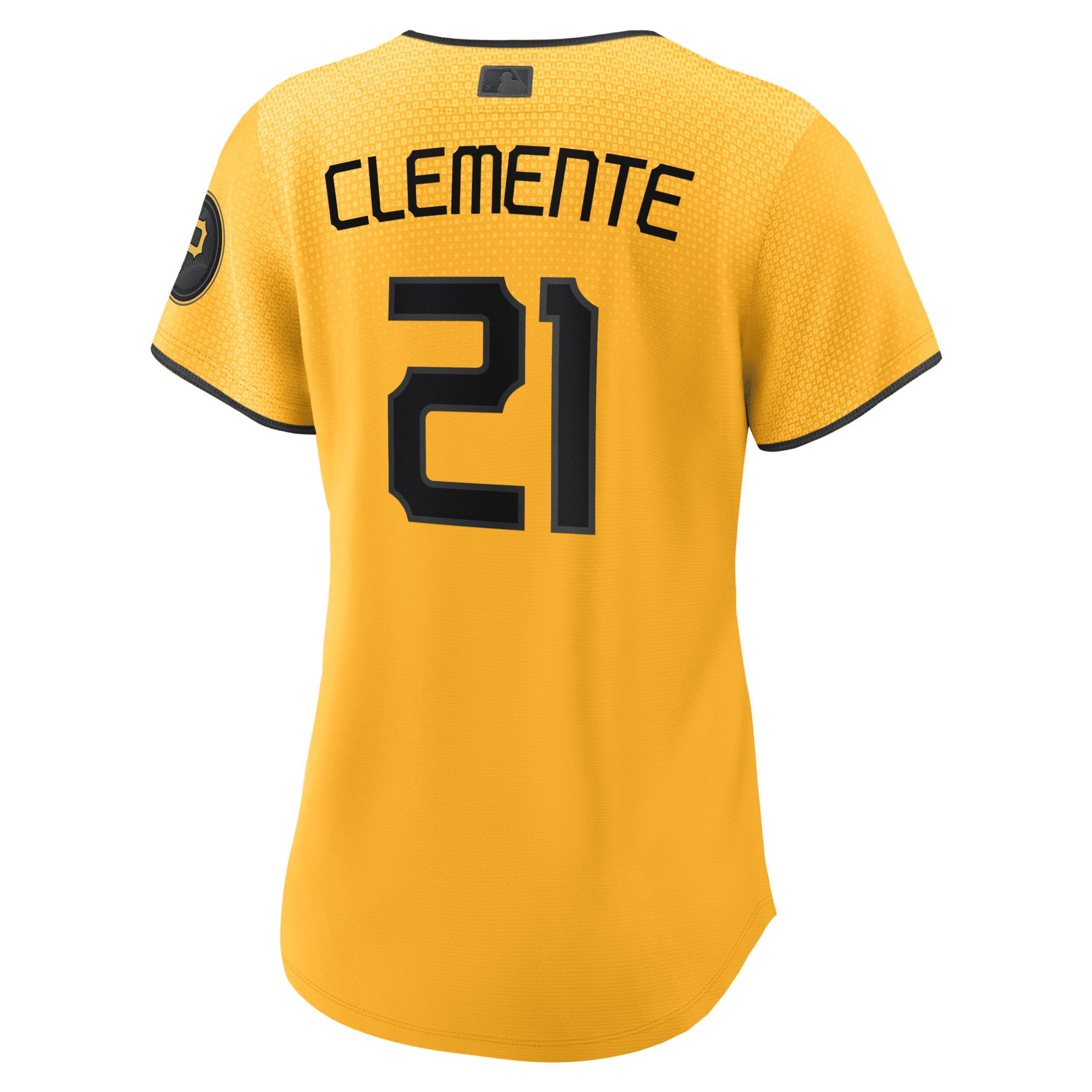 Women's Nike Ke'Bryan Hayes Gold Pittsburgh Pirates 2023 City Connect Replica Player Jersey, Size: Medium Product Image