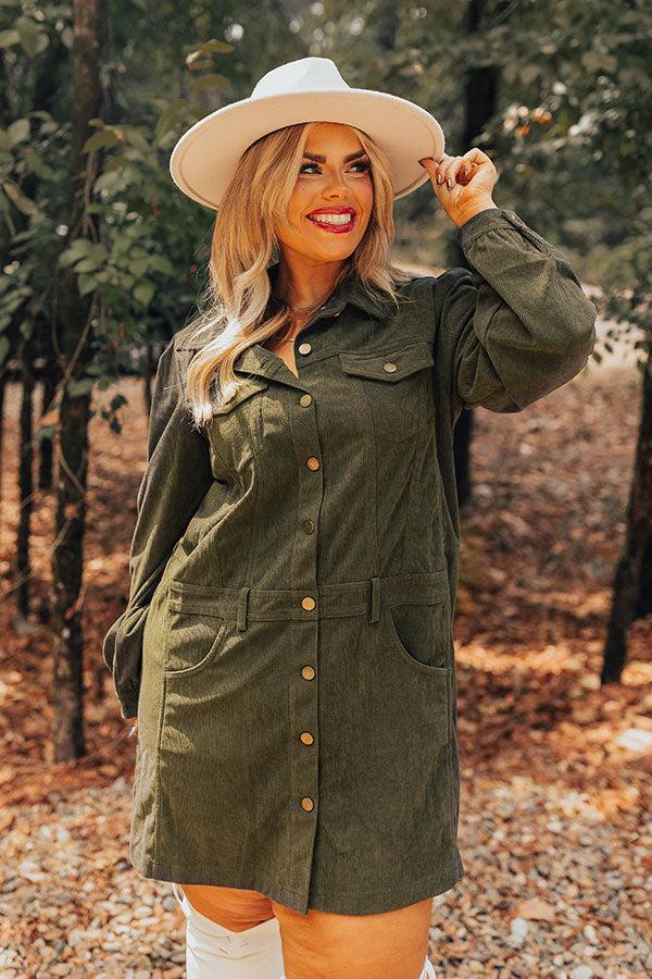 Cinnamon Lane Corduroy Mini Dress Curves Product Image