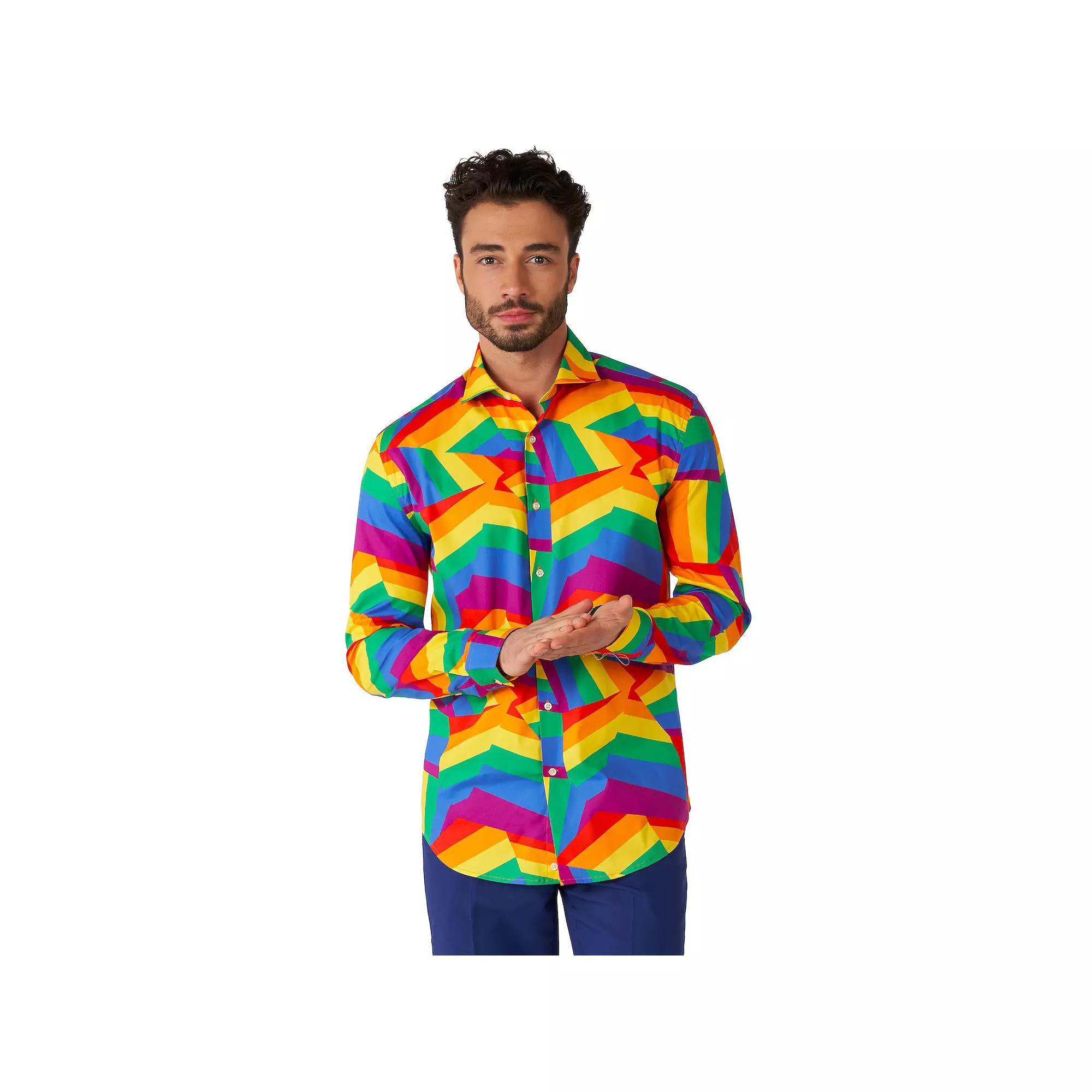 Men's OppoSuits Button-Down Dress Shirt, Size: XS, King Of Clubs Product Image