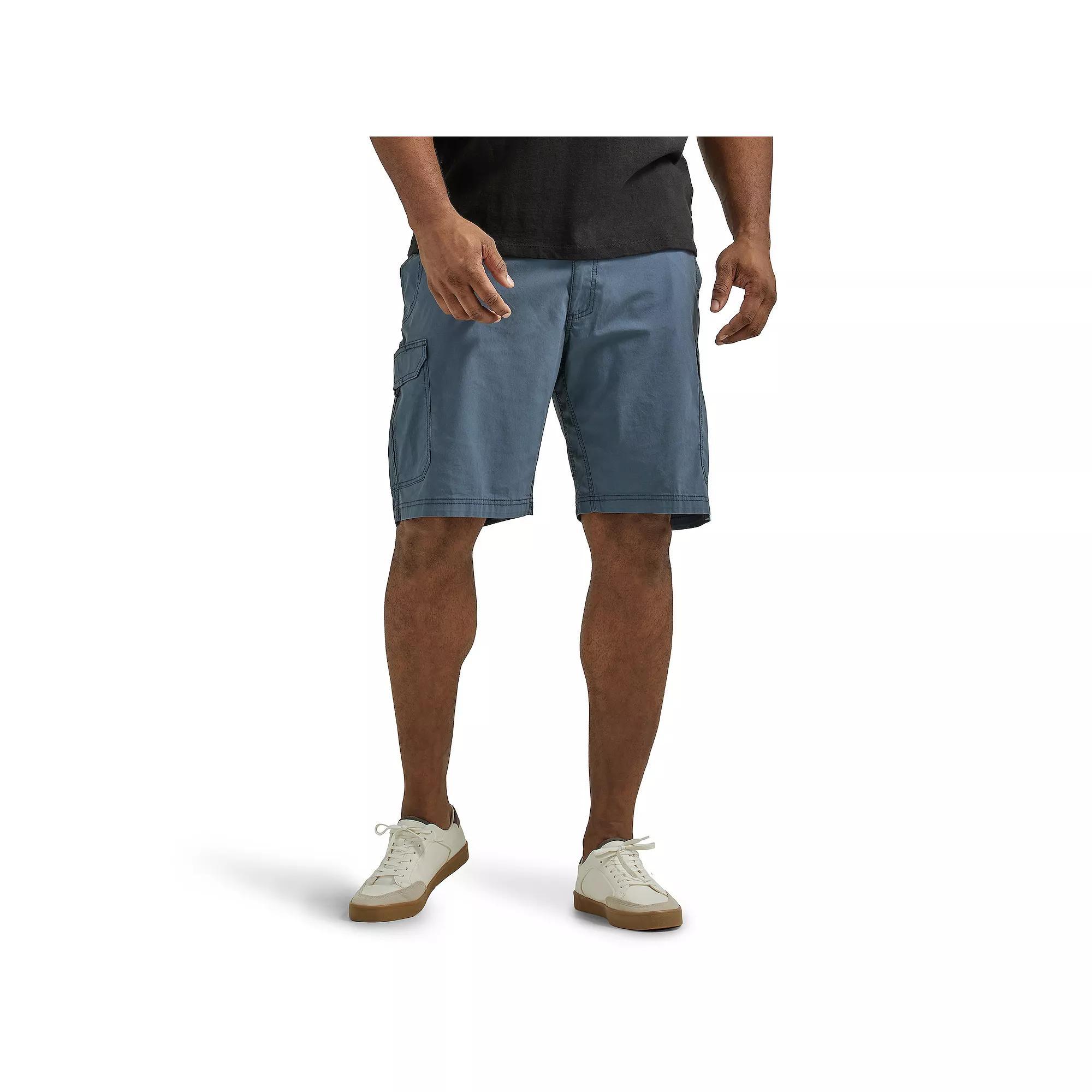 Big & Tall Lee Extreme Motion Crossroad Relaxed-Fit Cargo Shorts, Men's, Size: 52, Grey Product Image