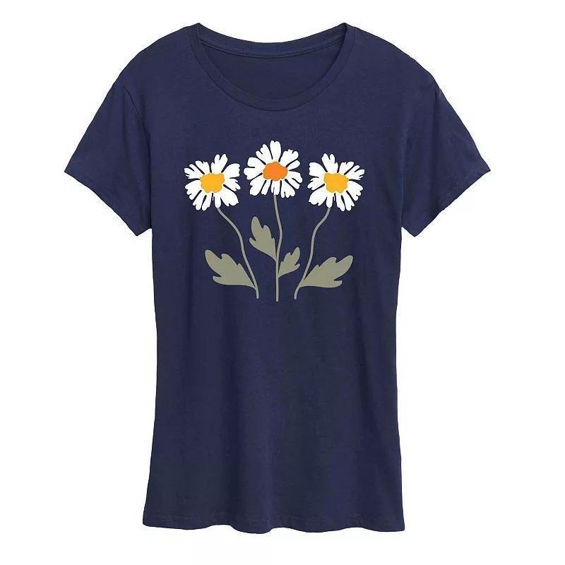Women's Crescent Moon And Sun Graphic Tee, Girl's, Size: XL, Blue Product Image