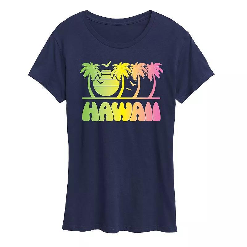 Womens Vintage Hawaii Blend Graphic Tee Heather Grey Product Image