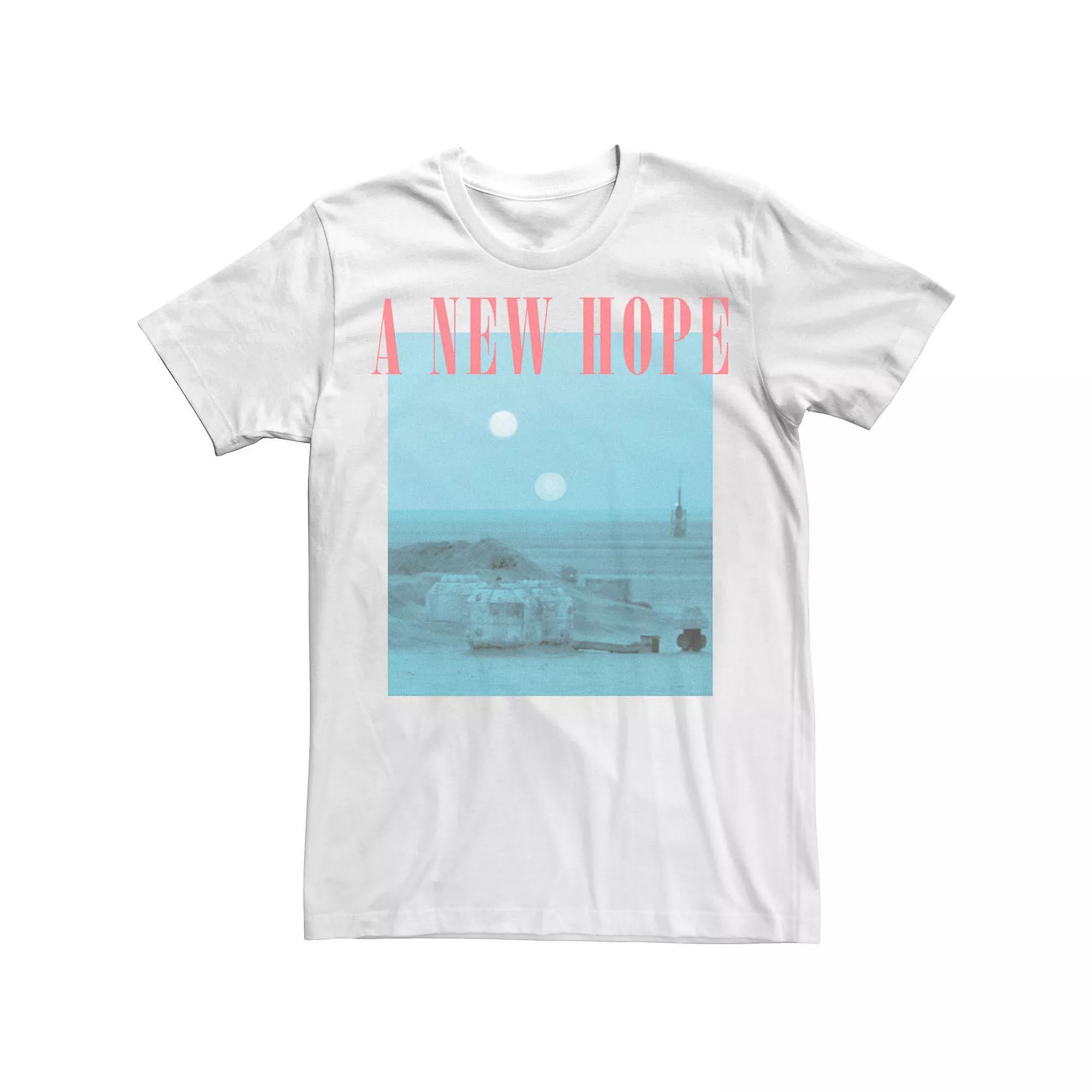 Men's Star Wars New Hope Overlay Poster Tee, Size: Medium, Blue Product Image