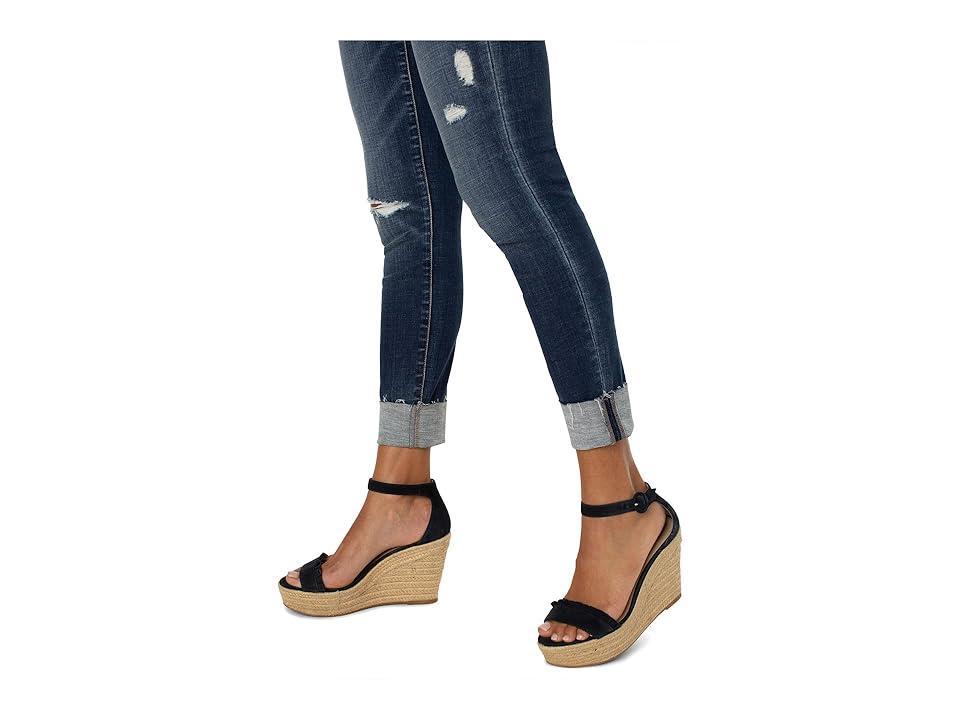 Liverpool Los Angeles Gia Glider Pull-On Crop Skinny with Cuff Cut Hem in Fanning (Fanning) Women's Jeans Product Image