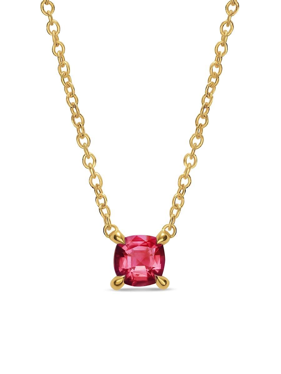 Womens Micro Chatelaine Pendant Necklace in 18K Yellow Gold Product Image