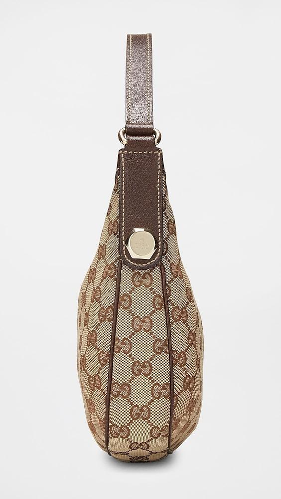 What Goes Around Comes Around Gucci Brown Canvas Charmy Small Hobo Bag | Shopbop Product Image