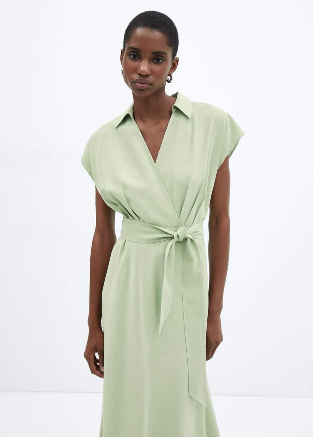 Mango Womens Belt Wrap Dress Product Image