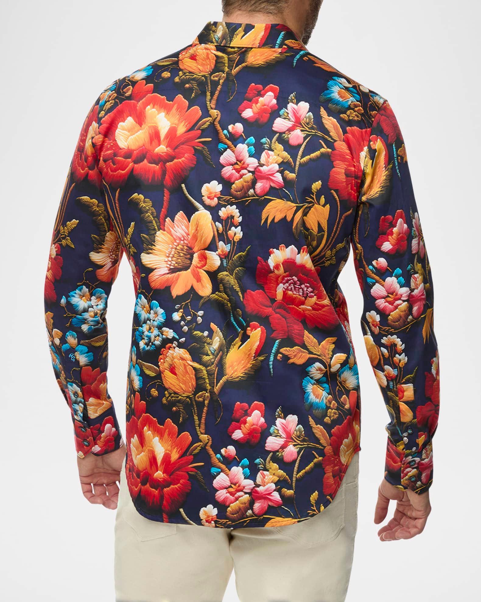 Mens Manchester Floral Sport Shirt Product Image