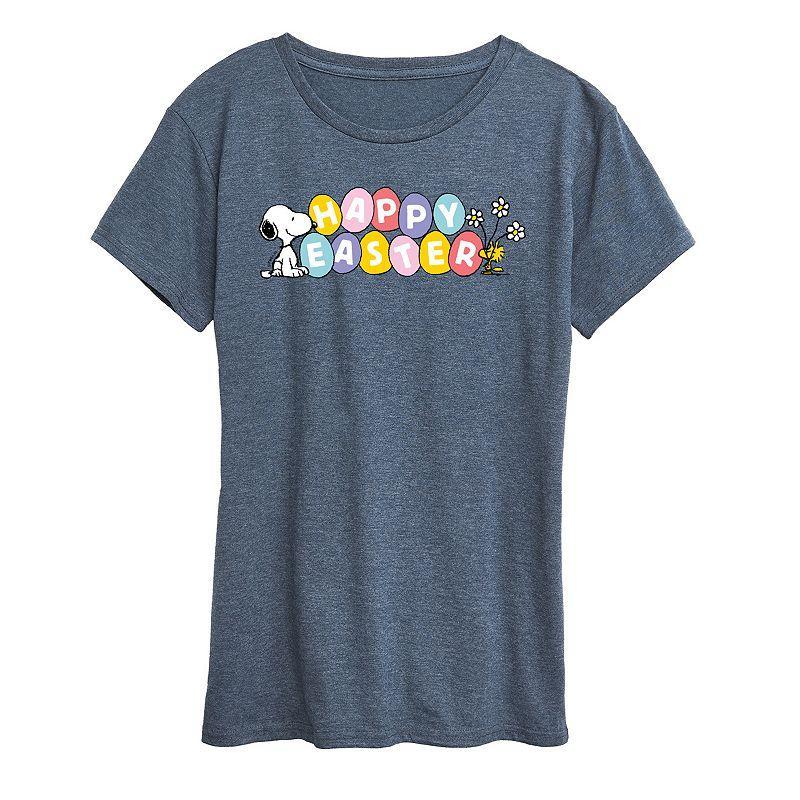 Womens Ocean Sunset Linework Graphic Tee Grey Royal Blue Product Image