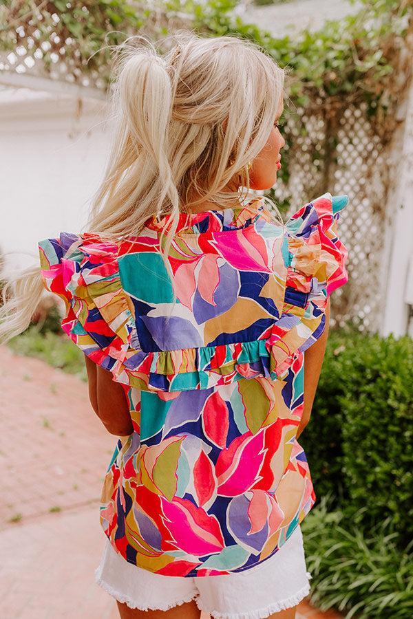 Vacay In Paradise Ruffle Top Product Image