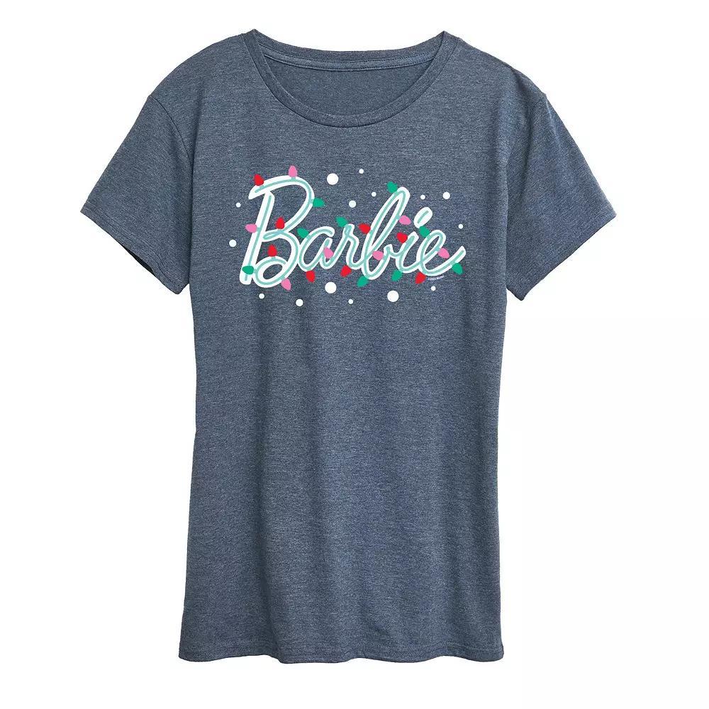 Womens Brush Cross Graphic Tee, Girls Grey Blue Product Image