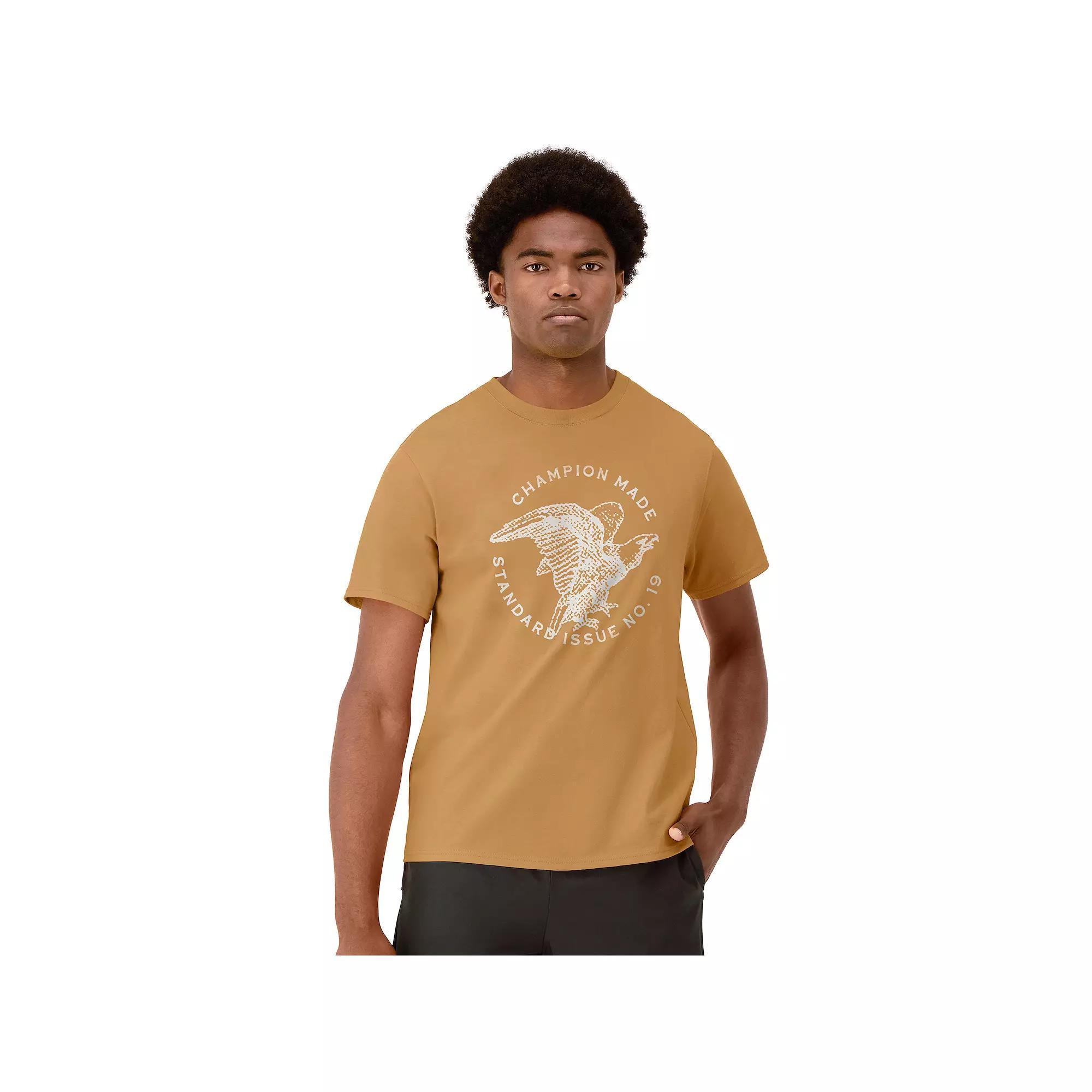 Men's Champion® Standard Issue Classic Graphic Tee, Size: Medium, Briefly Brown Product Image