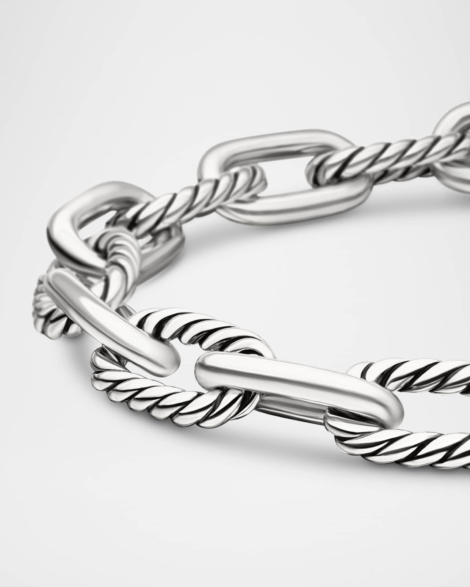 Cable Flex Center Station X Bracelet with Diamonds in Silver, 4mm Product Image