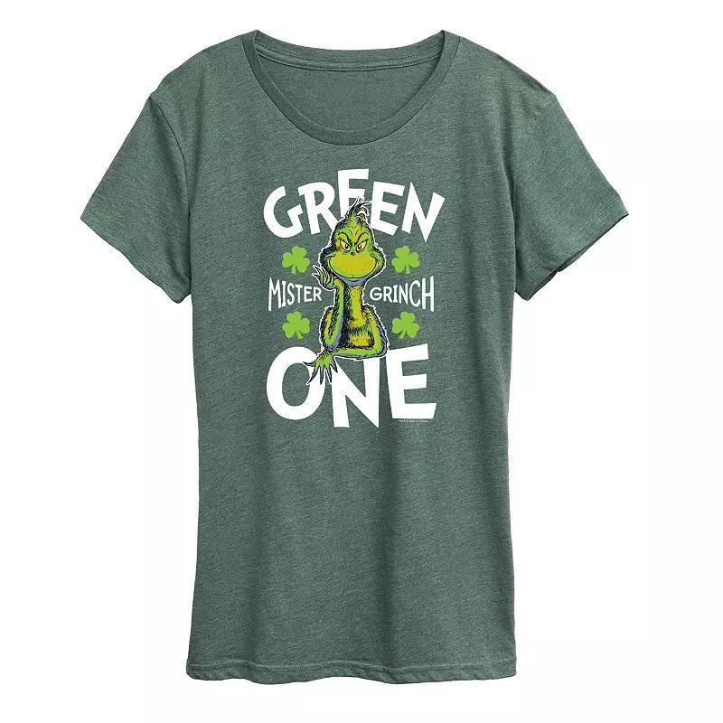 Womens Dr. Seuss Green One Graphic Tee Product Image
