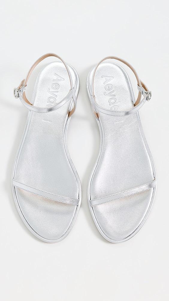 AEYDE Nettie Laminated Nappa Leather Sandals | Shopbop Product Image