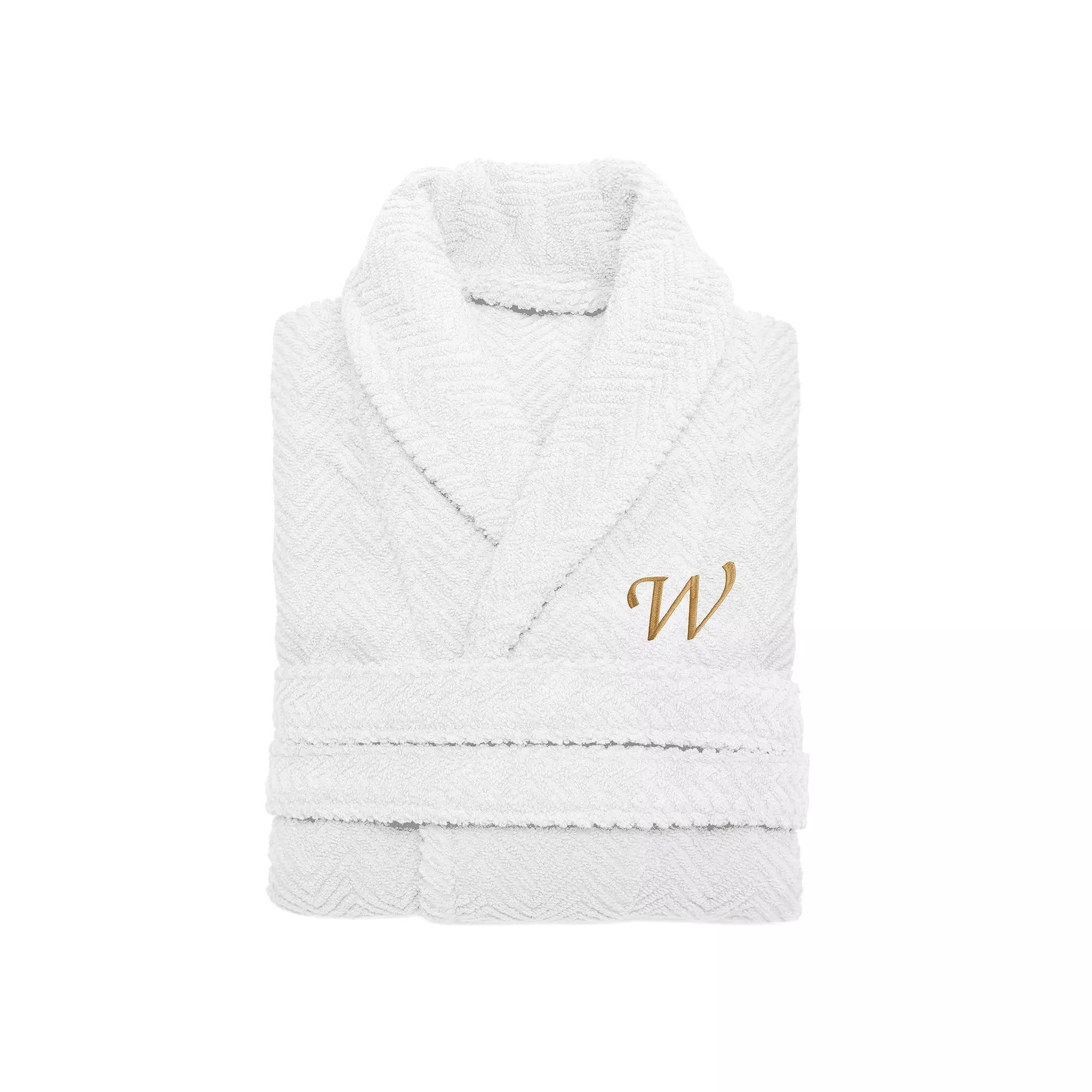 Linum Home Textiles Turkish Cotton Personalized Herringbone Weave Bathrobe, Womens Product Image