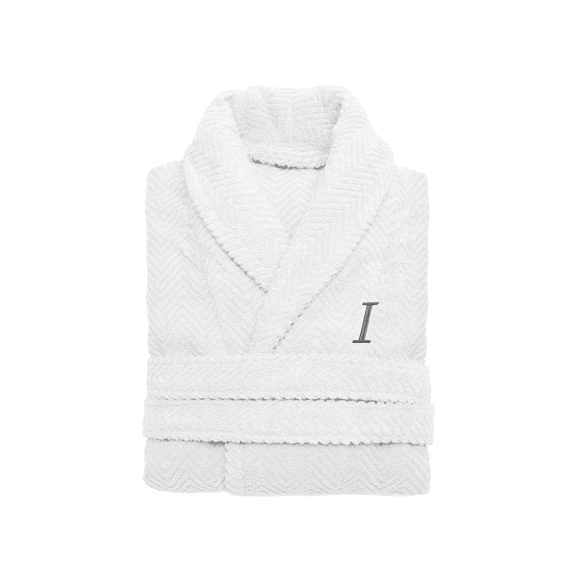 Linum Home Textiles Turkish Cotton Personalized Herringbone Weave Bathrobe, Womens Product Image