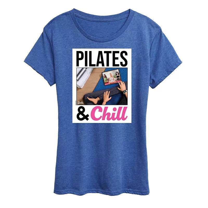 Womens Barbie Pilates And Chill Graphic Tee Product Image