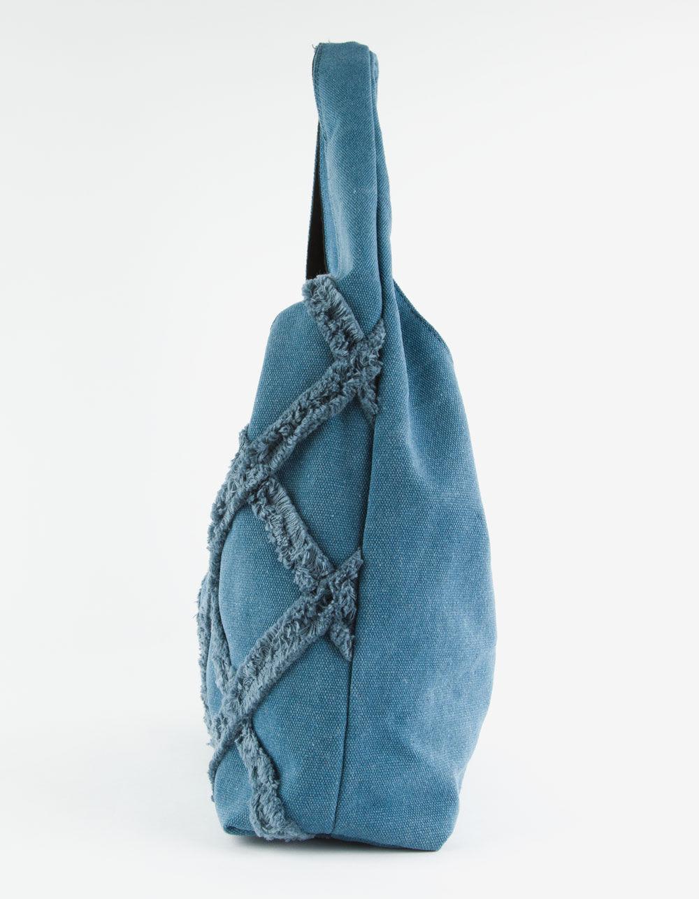 Denim Shoulder Tote Bag Product Image
