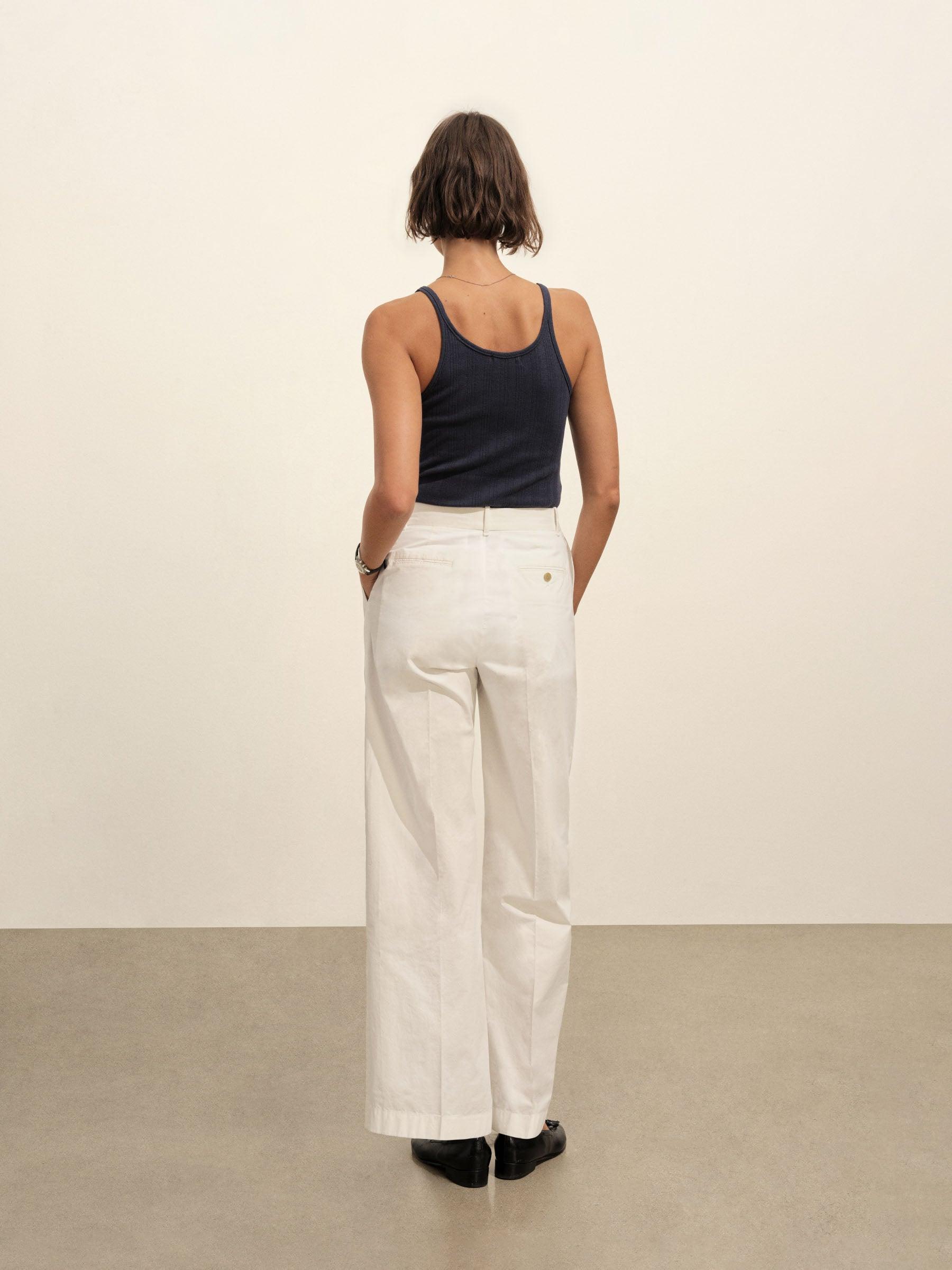 Washed Navy Heirloom Rib Base Tank Product Image