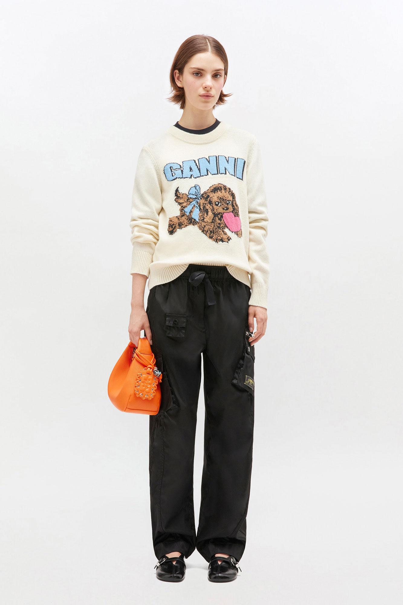 Ivory Puppy Wool Sweater Product Image