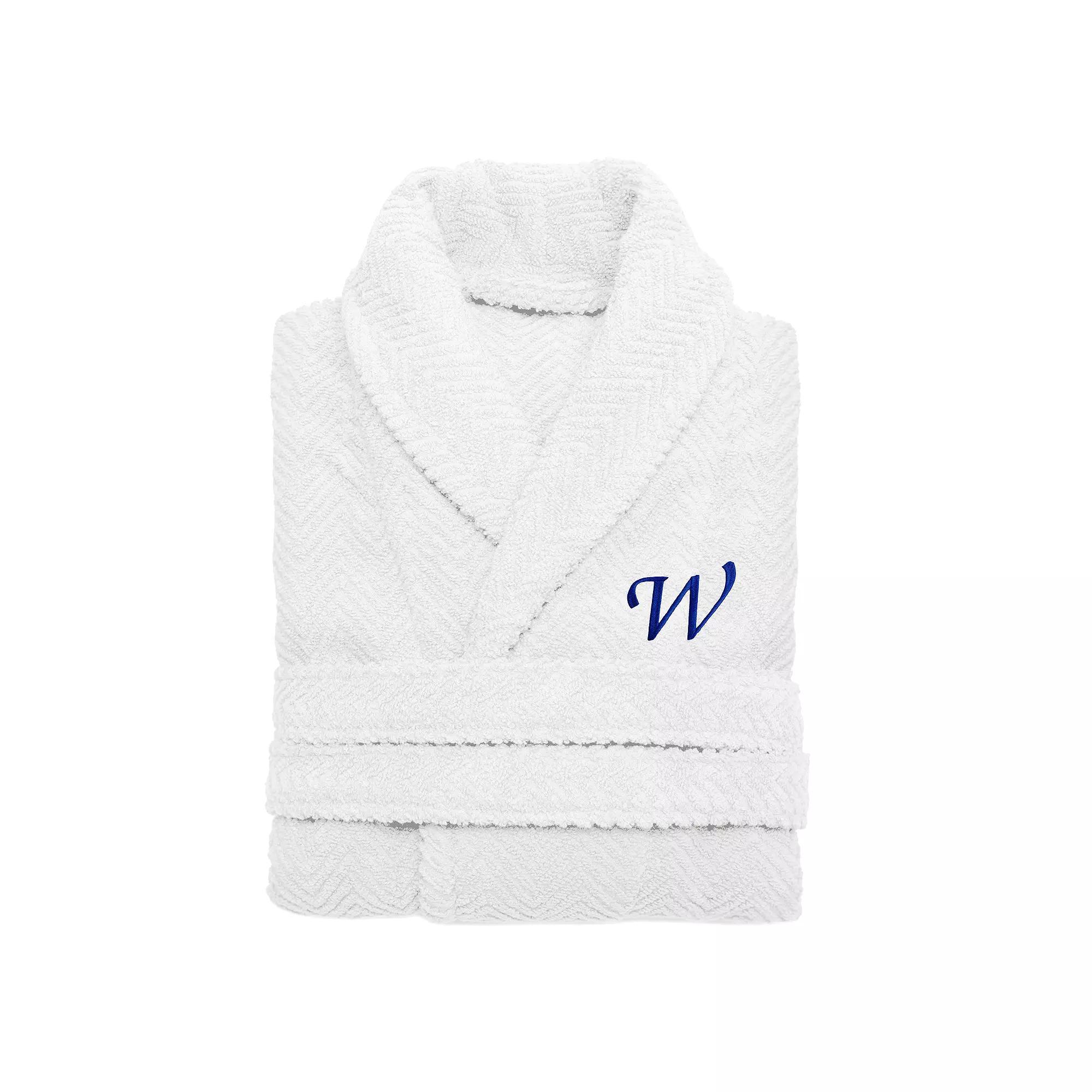 Linum Home Textiles Turkish Cotton Personalized Herringbone Weave Bathrobe, Womens Product Image