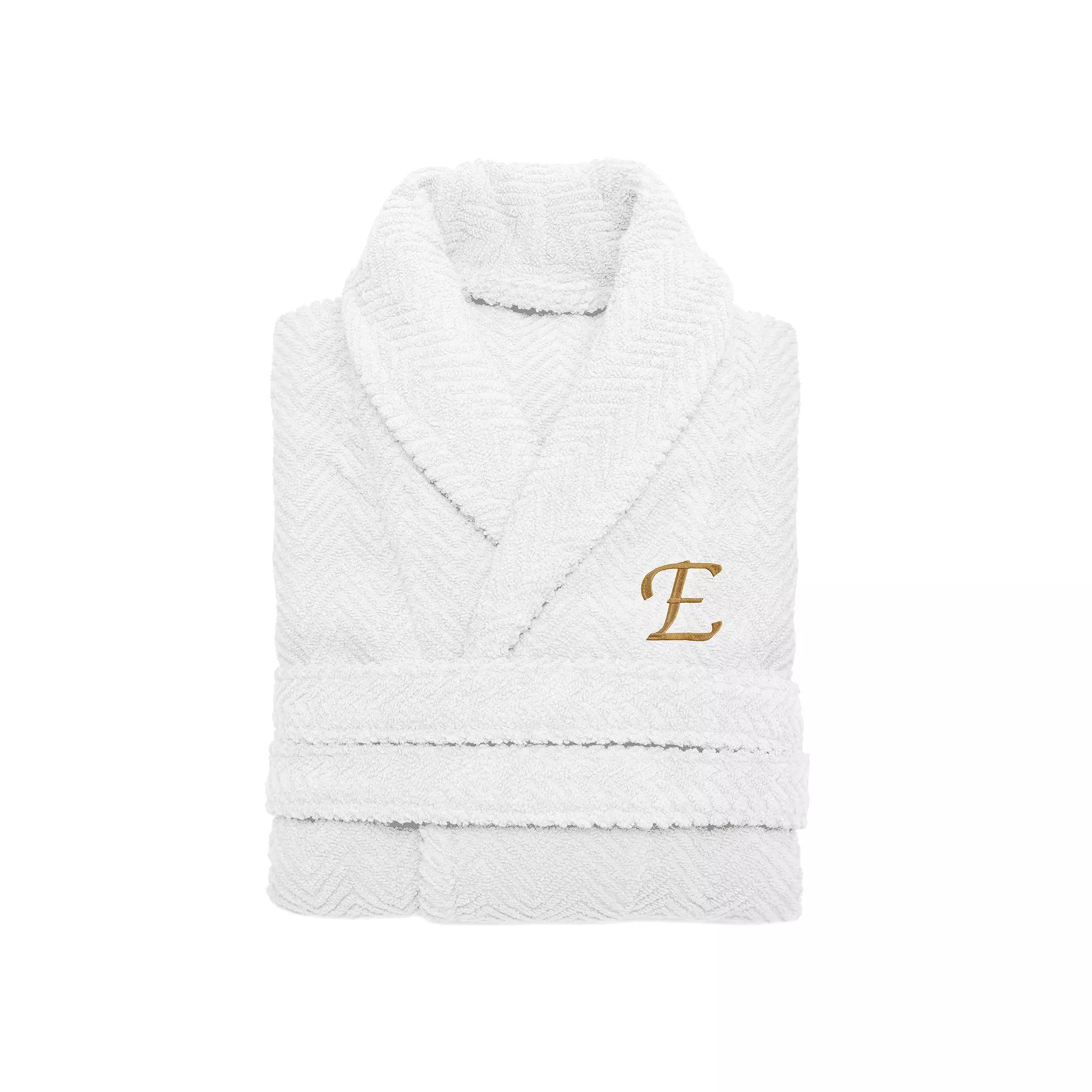 Linum Home Textiles Turkish Cotton Personalized Herringbone Weave Bathrobe, Womens Product Image