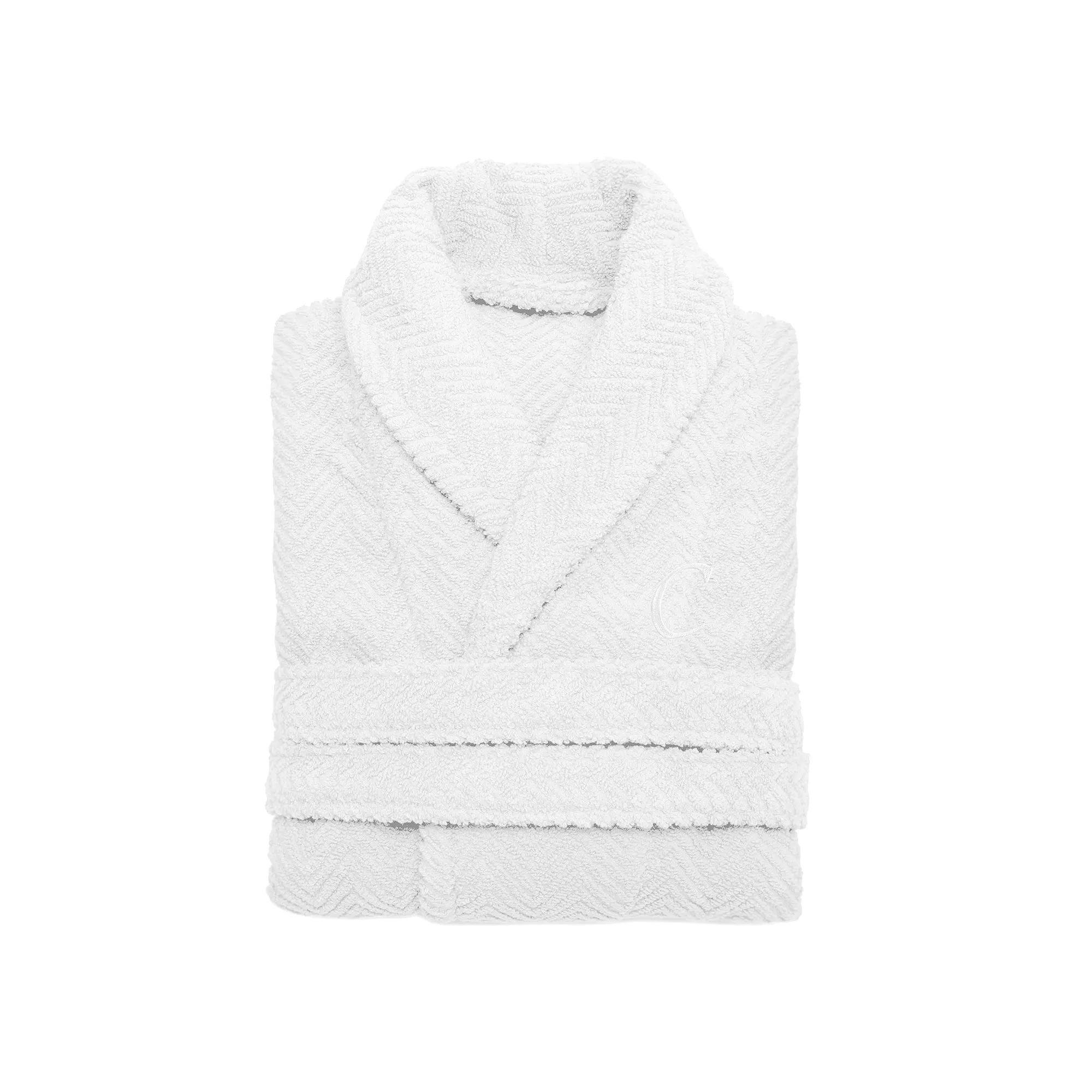 Linum Home Textiles Turkish Cotton Personalized Herringbone Weave Bathrobe, Womens Product Image